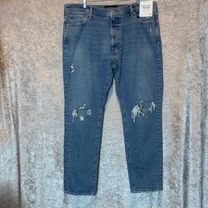 Men’s Abercrombie and Fitch Destroyed Vintage Stretch 90s slim 40W